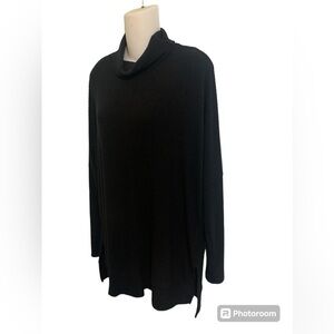 Shannon Passero Black Cowl Neck Sweater Sz Small Top